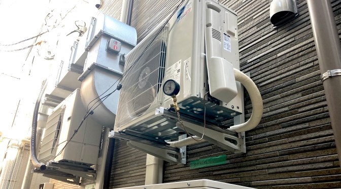 空冷ヒートポンプの冷媒による熱交換について